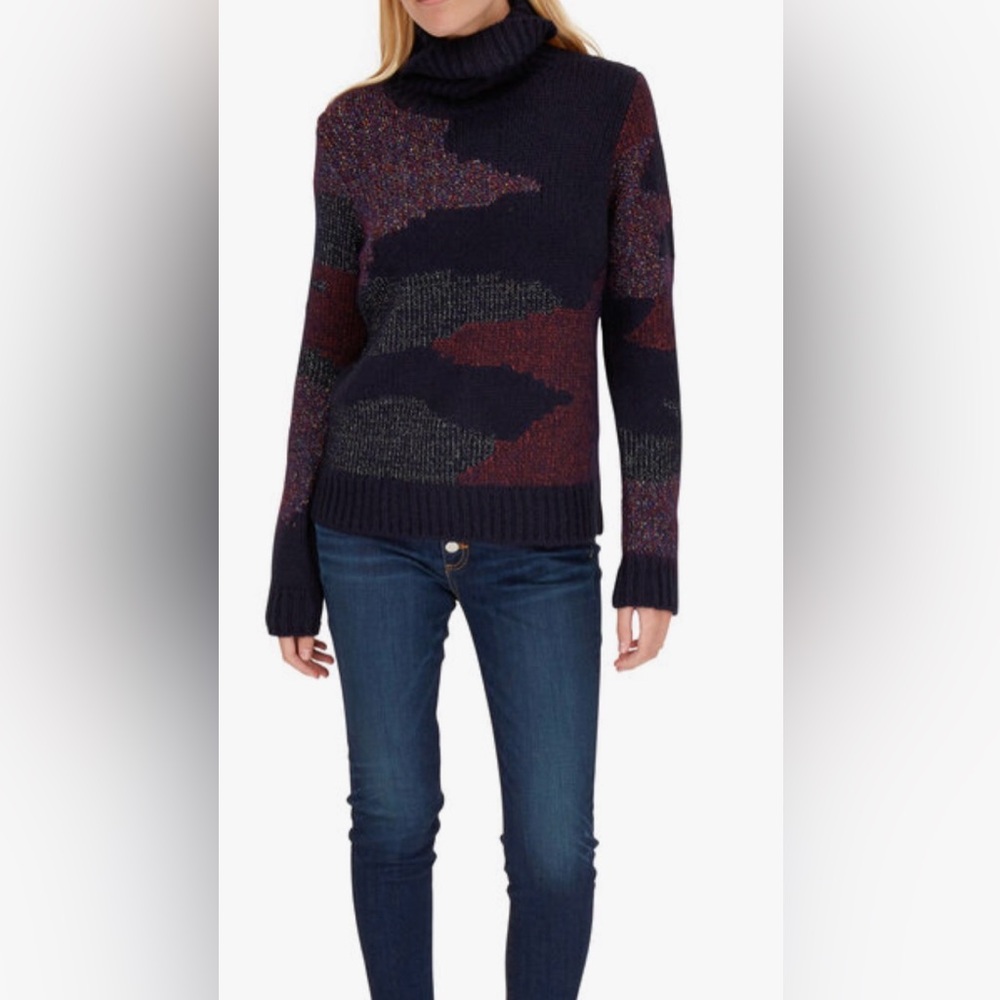 VERONICA BEARD
Naledi Navy Multi Intarsia Turtleneck Sweater